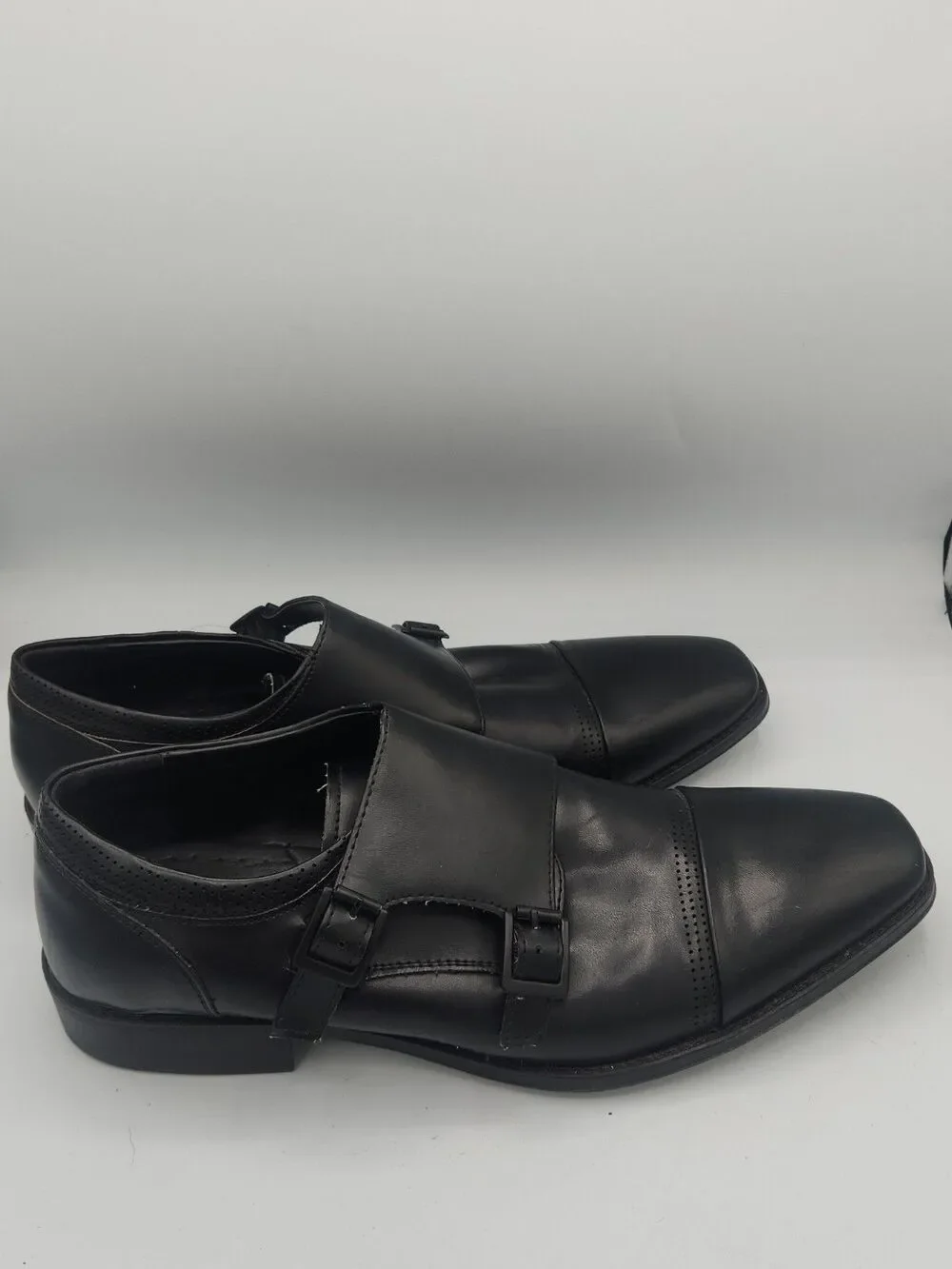 Unlisted Kenneth Cole Music Lesson Monk Strap Black Loafers Shoes Men's 9 M